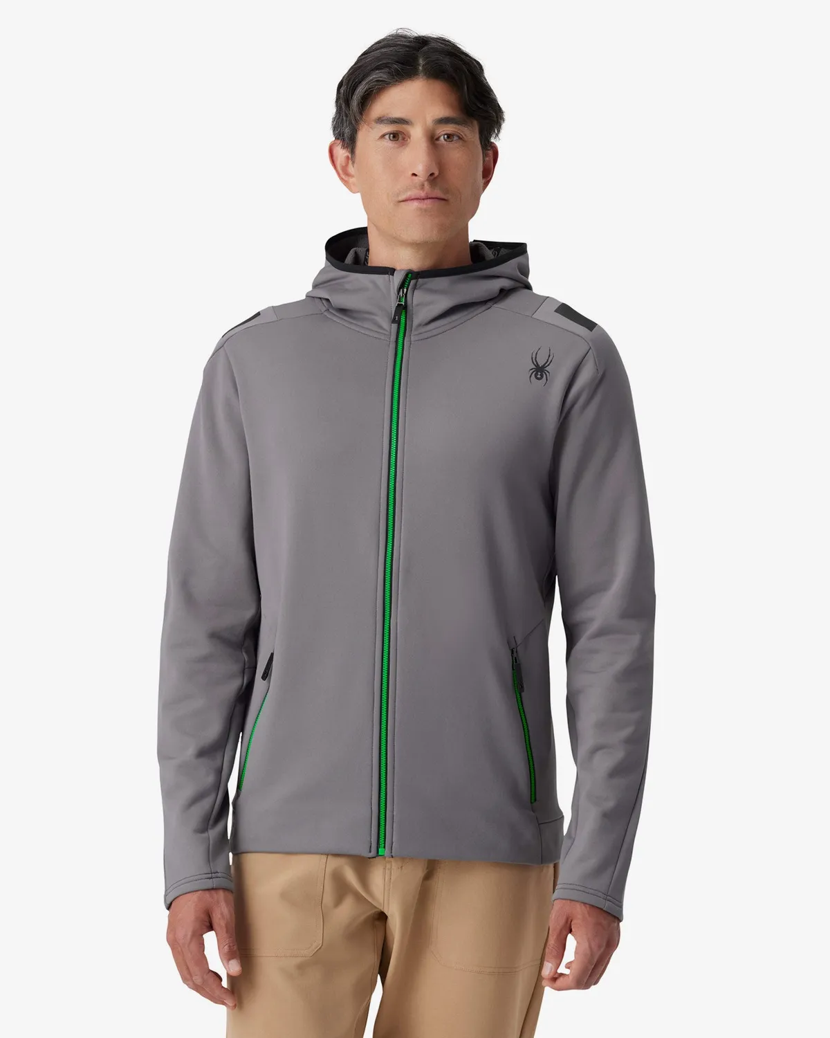 Spyder Speed Fleece hettejakke svart mellomalg