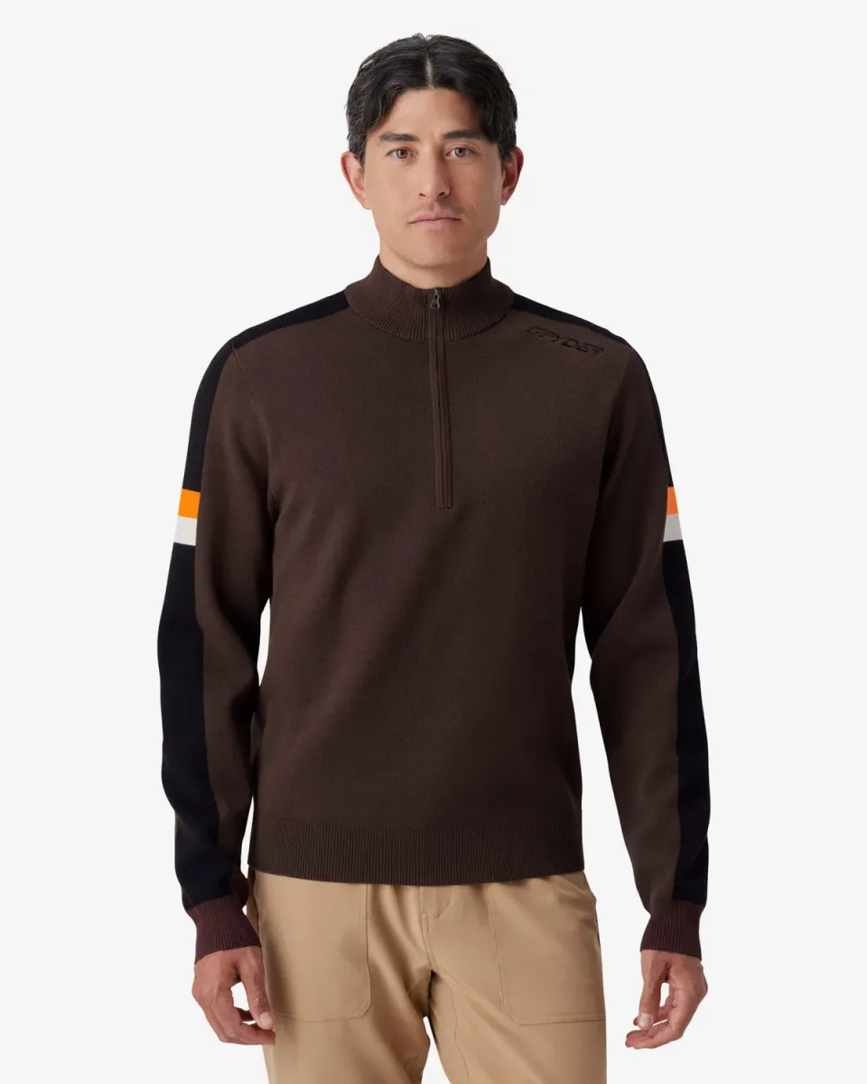 Spyder Verbier genser quarter-zip mocha myk