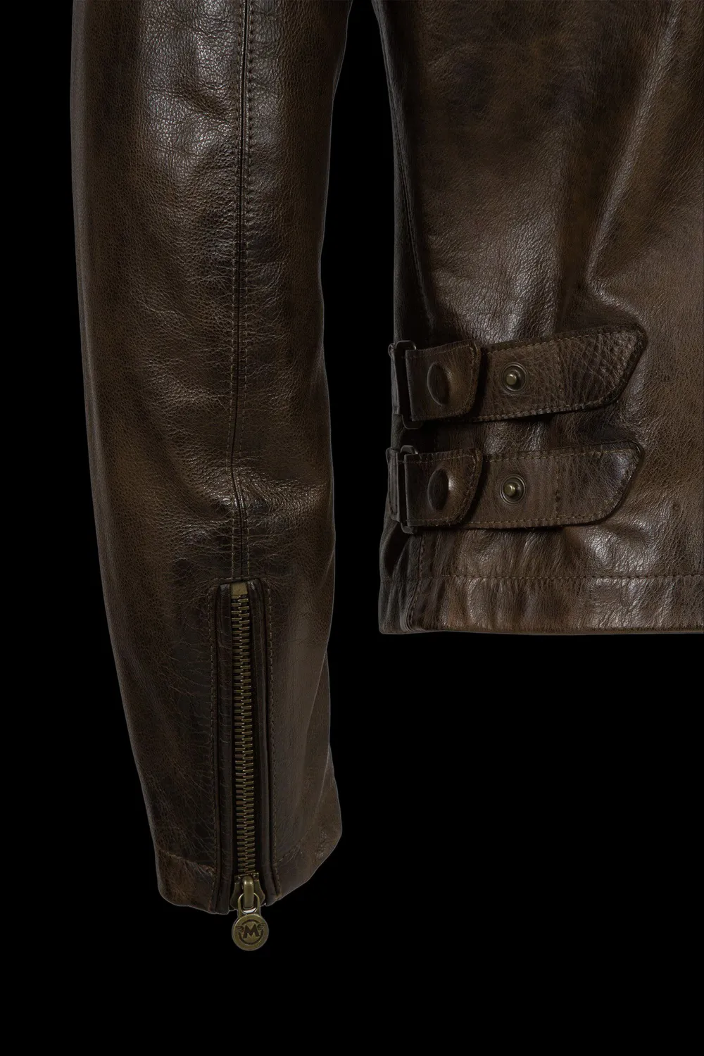Matchless Captain Jacket motorsykkeljakke antique brown skinn