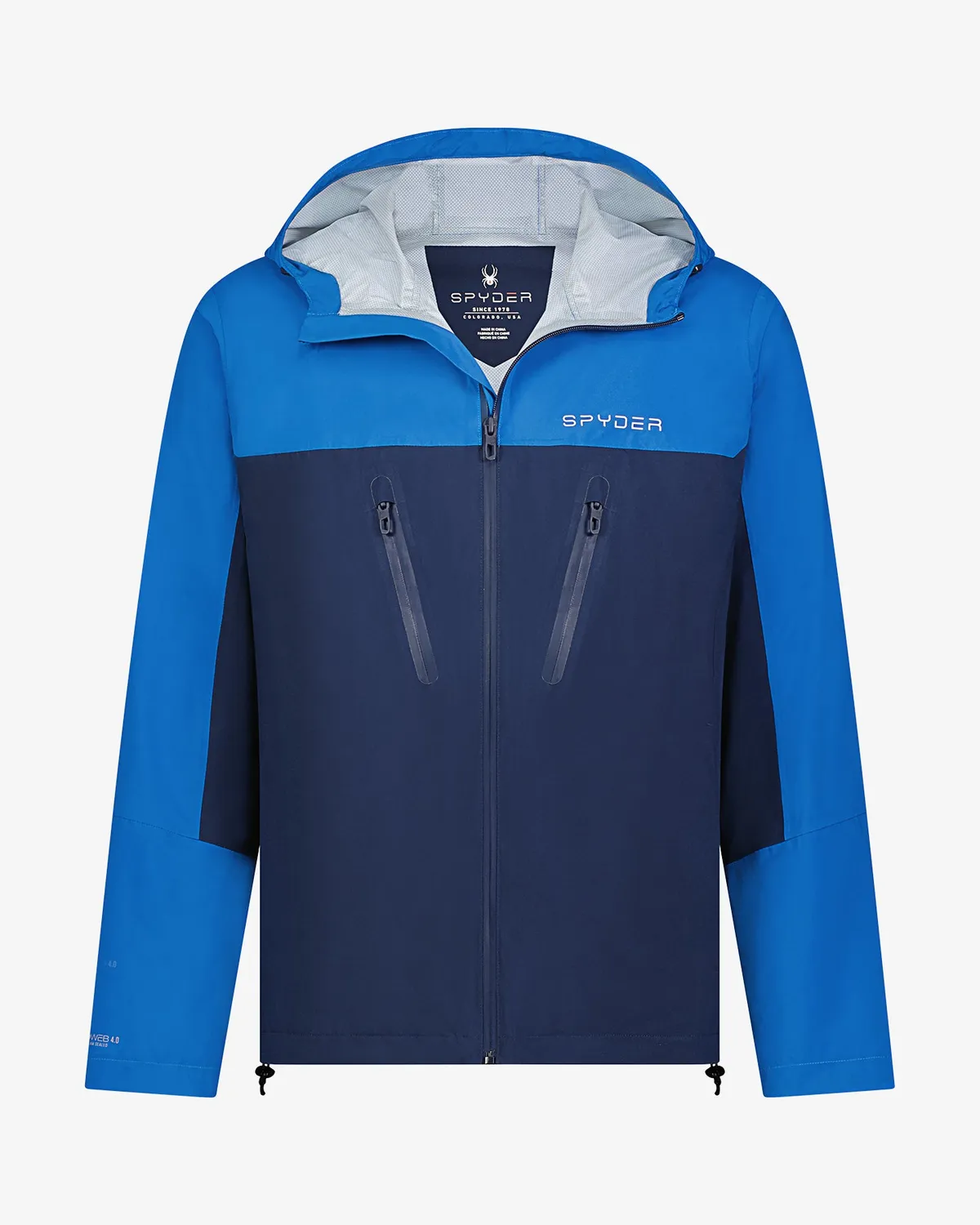 Spyder Overcast Rain regnjakke herre svart vanntett