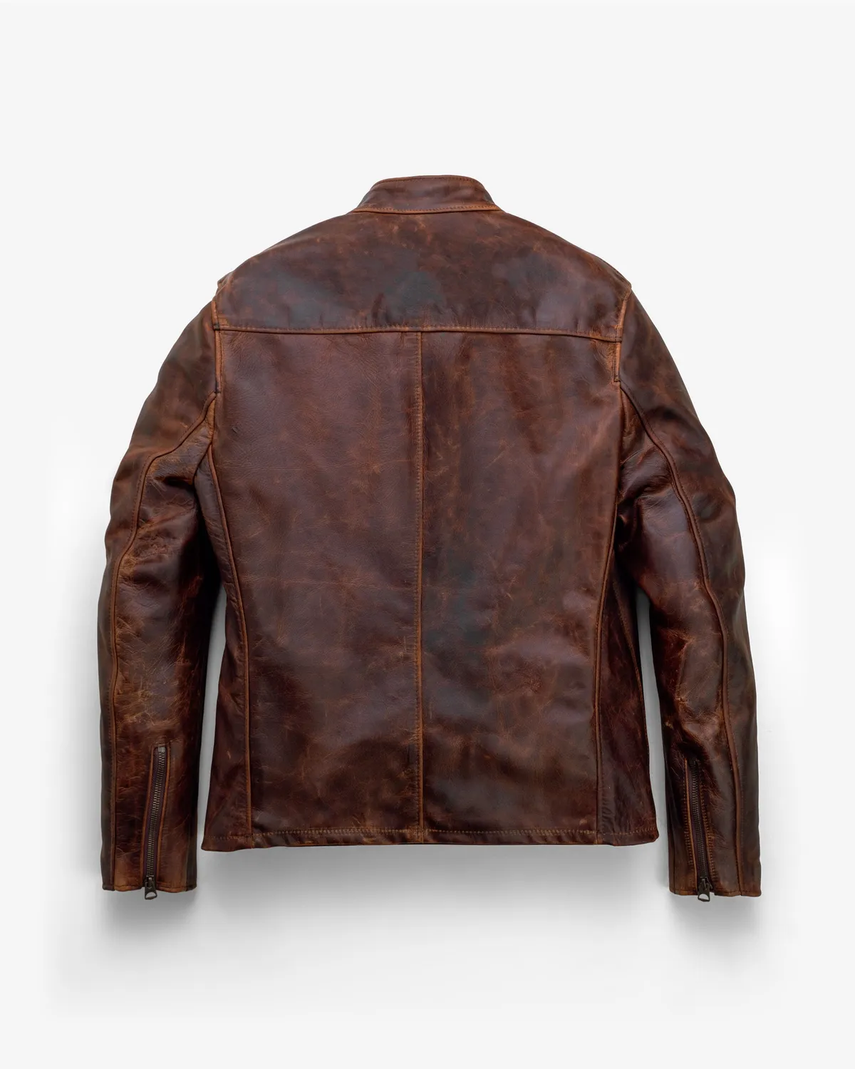Schott NYC 581 cafe racer jakke brun nubuk