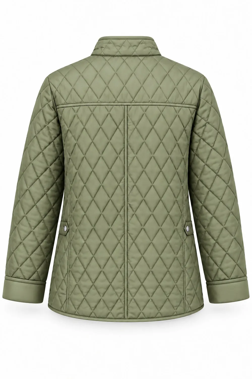 Danwear Maja vinterjakke olive kort quiltet