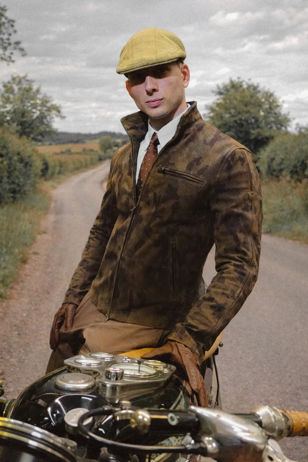 Matchless Bray Blouson skinnjakke camouflage