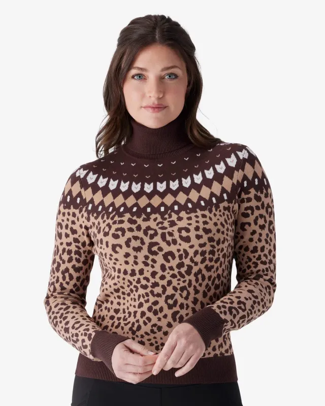Spyder Stellar skigenser dame leopard rullekrage