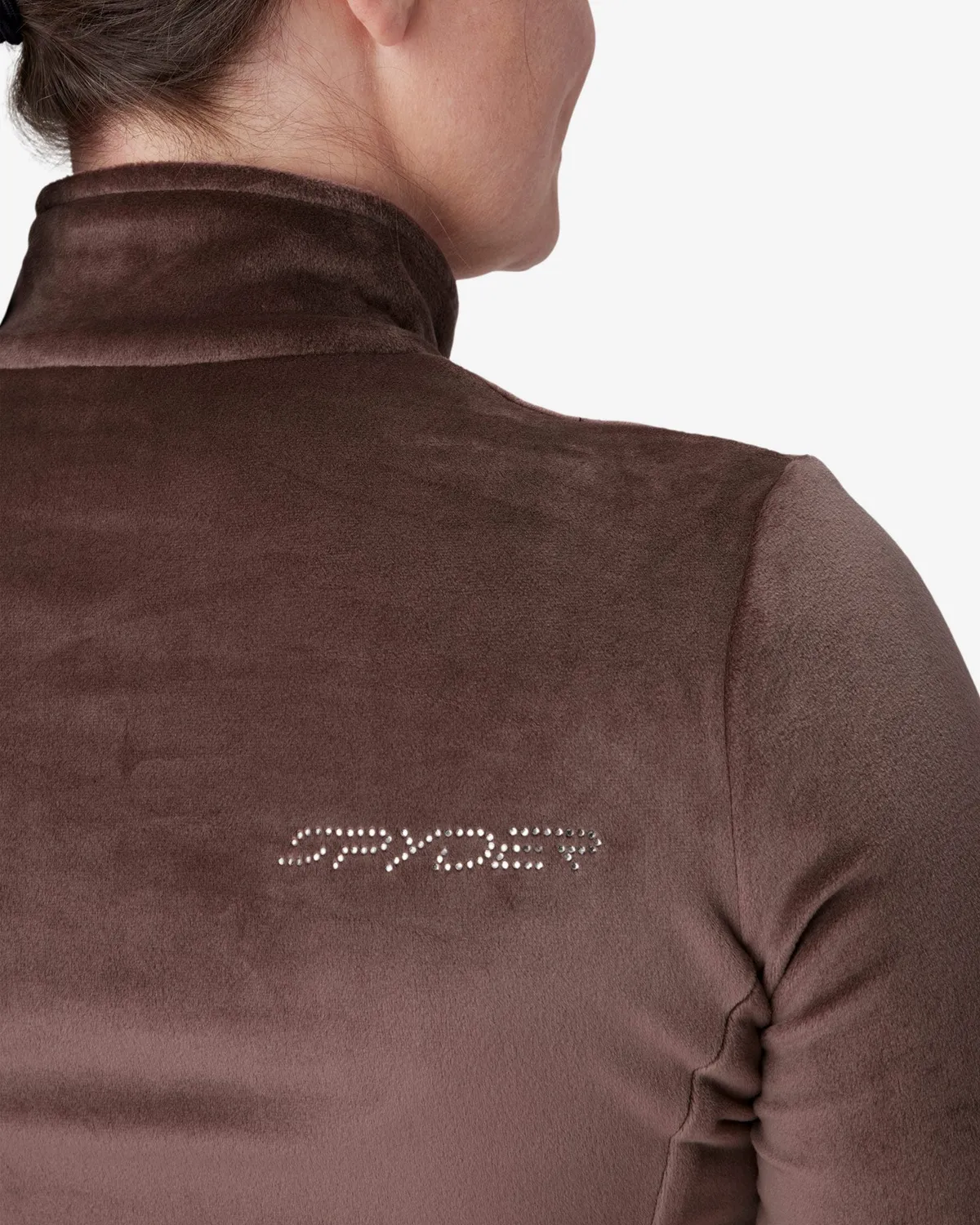 Spyder Shimmer Bug half zip fleece mocca stretch