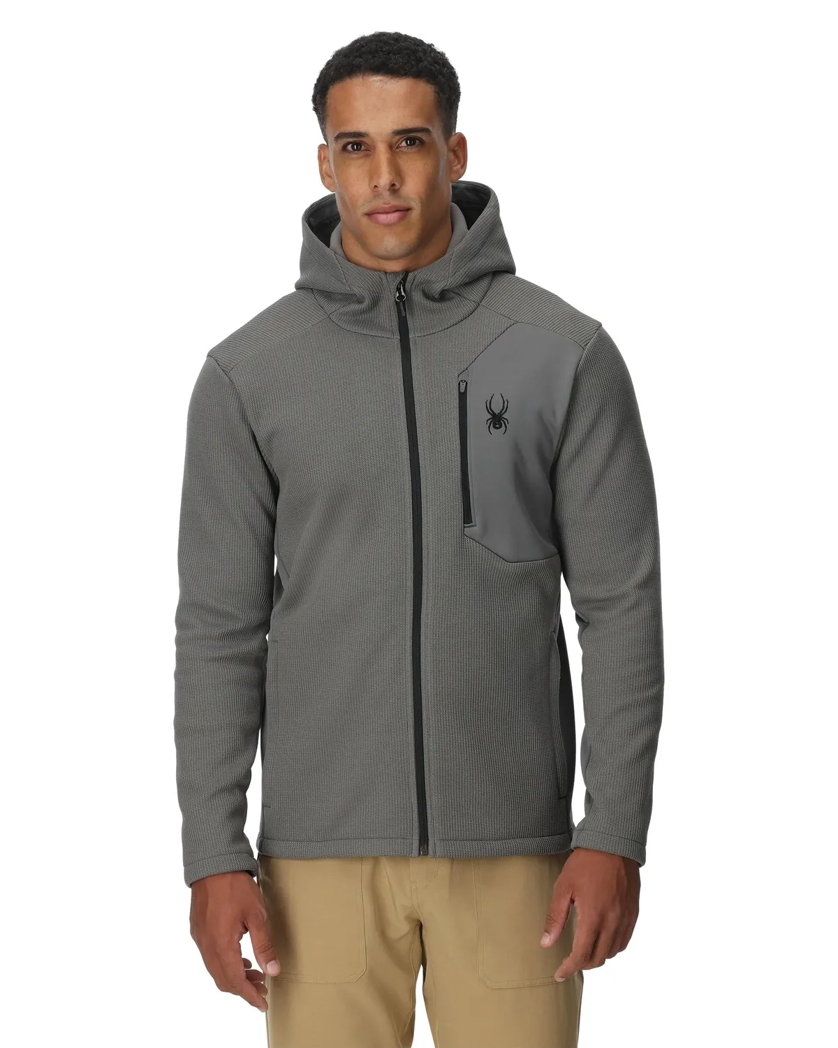 Spyder Bandit hettejakke herre storm strikket fleece