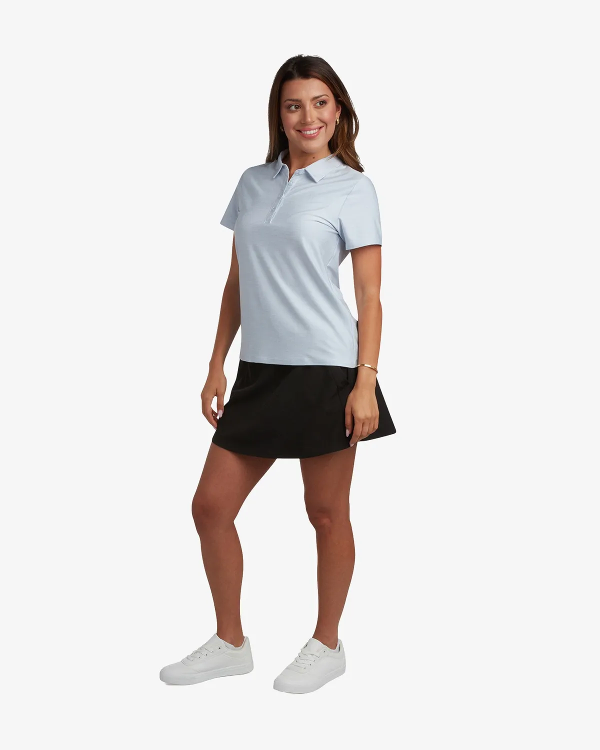 Spyder Weekender polo dame mist blue – stretch