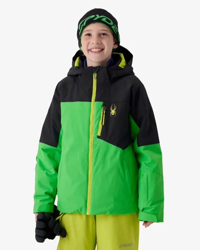 Spyder Leader guttejakke black vindtett