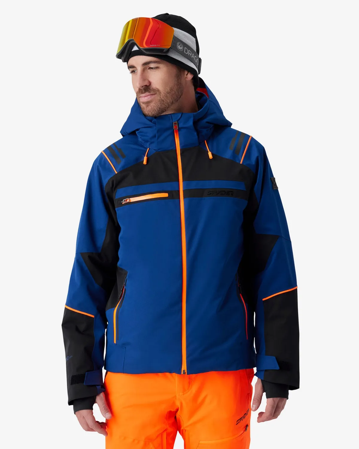 Spyder Titan skijakke herre Bold Blue – vanntett