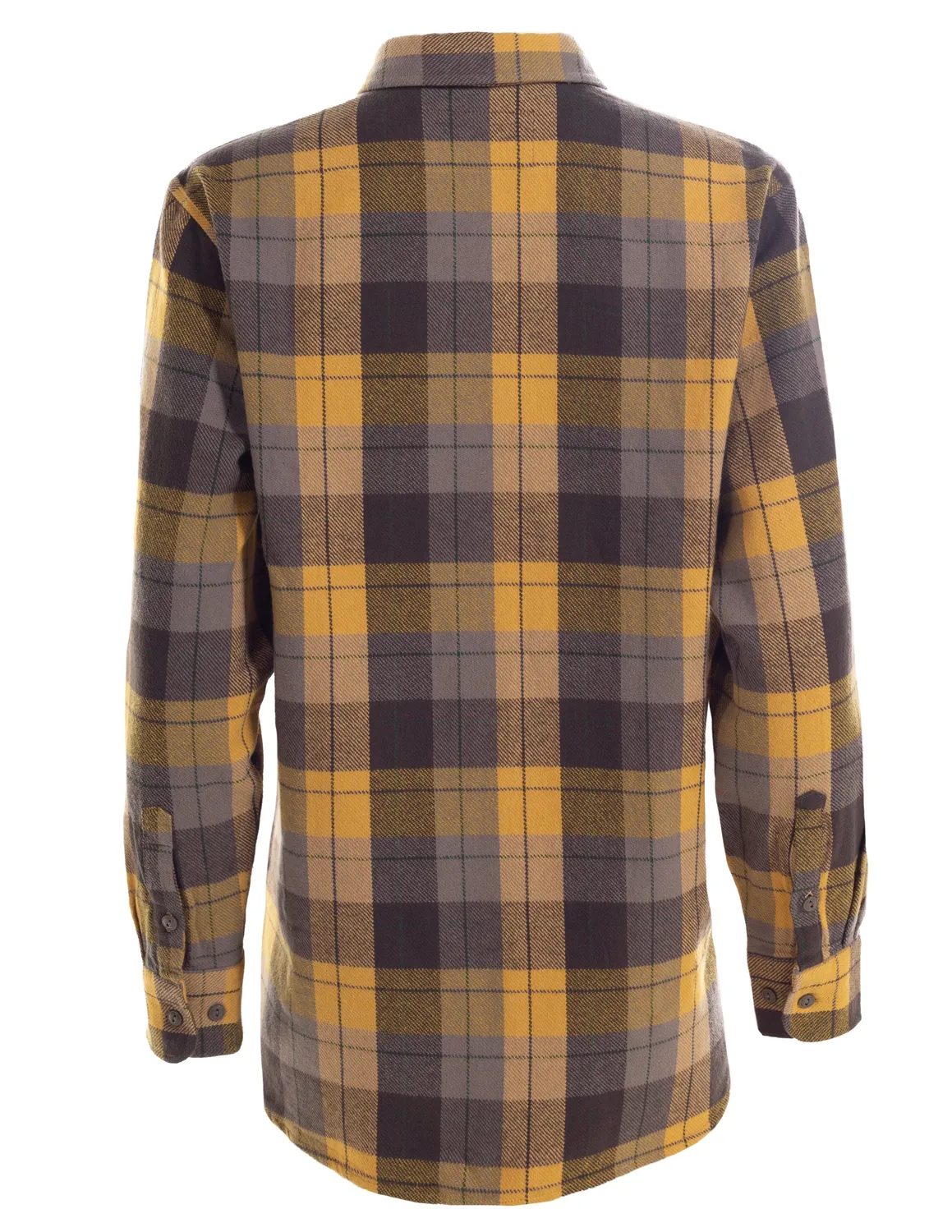 Schott NYC SH235W flanellskjorte dame sennep rutete