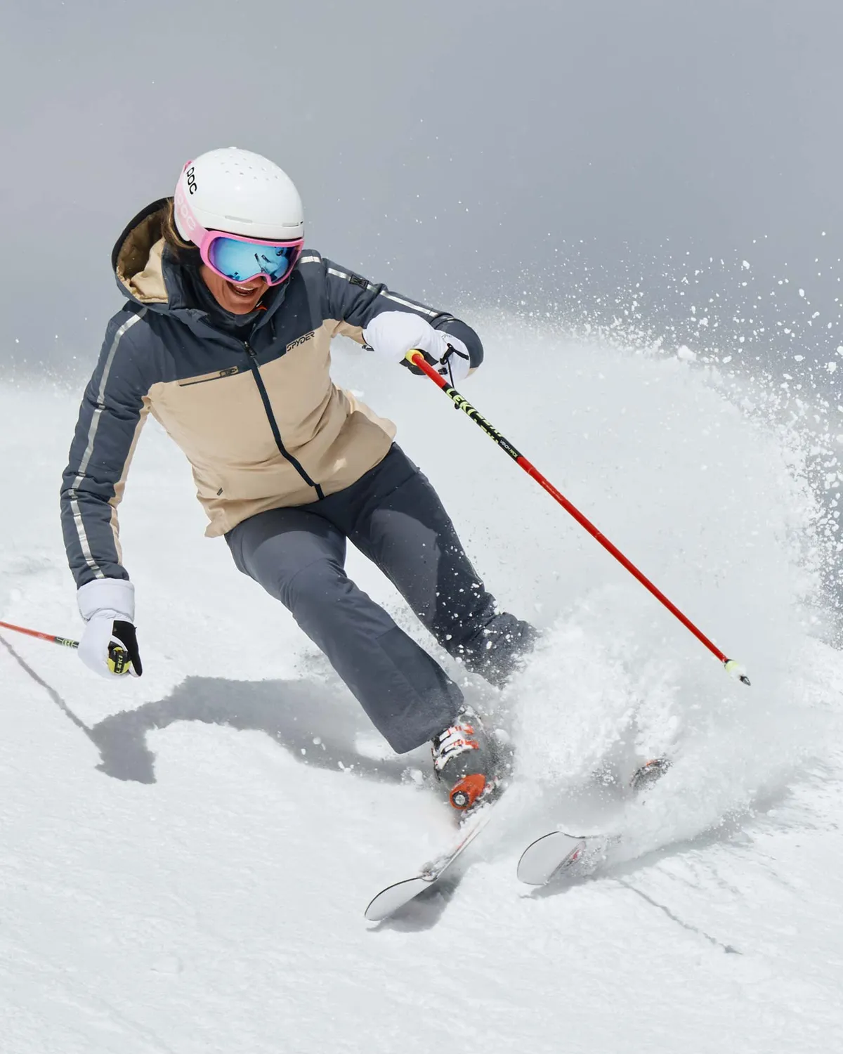 Spyder Titania skijakke dame Sand 30K vanntett
