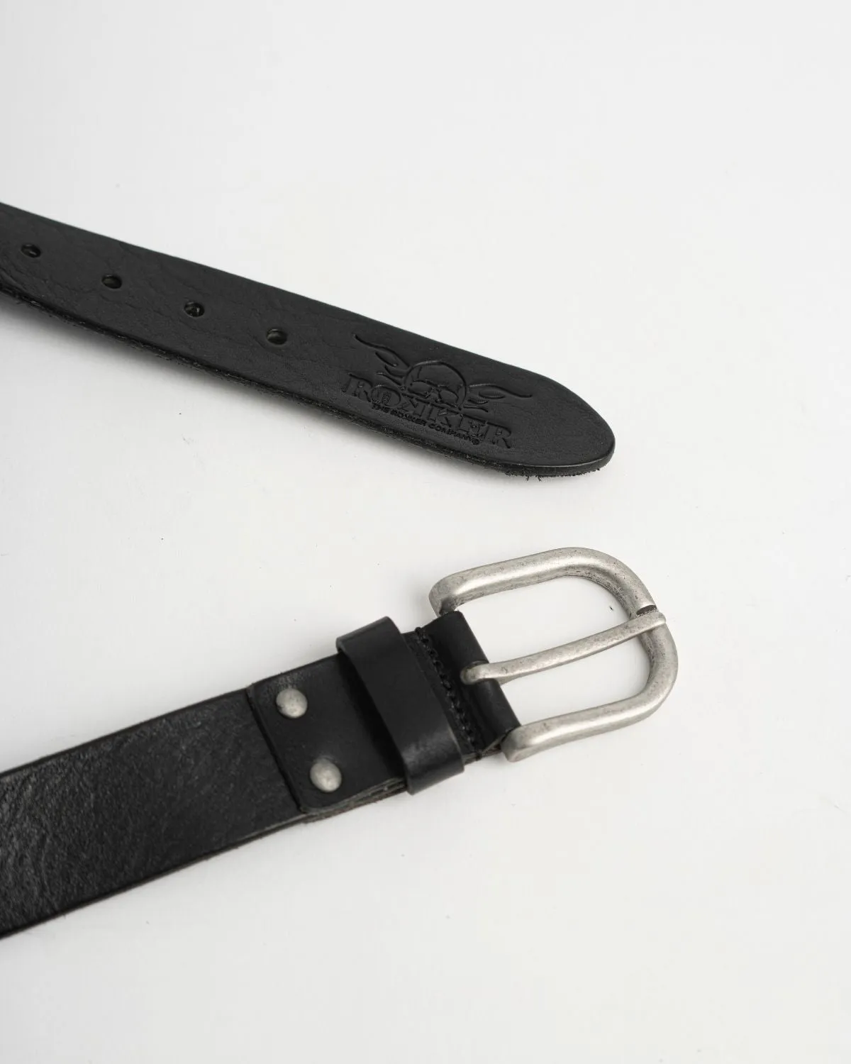 Rokker Oakland Belt belte svart skinn 95 cm
