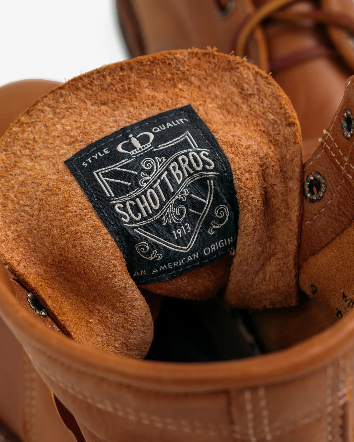 Schott NYC BT28 belte i skinn Saddle