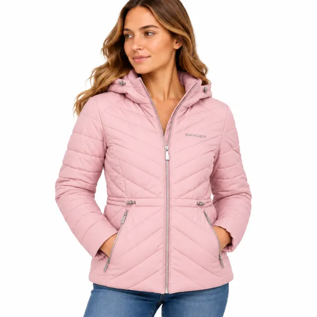 Spyder Packable Puffer pufferjakke dame lett sammenleggbar