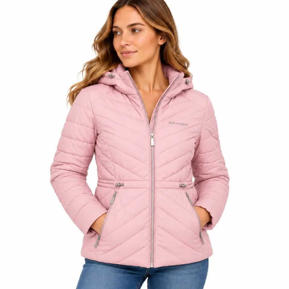 Spyder Packable Puffer pufferjakke dame lett sammenleggbar