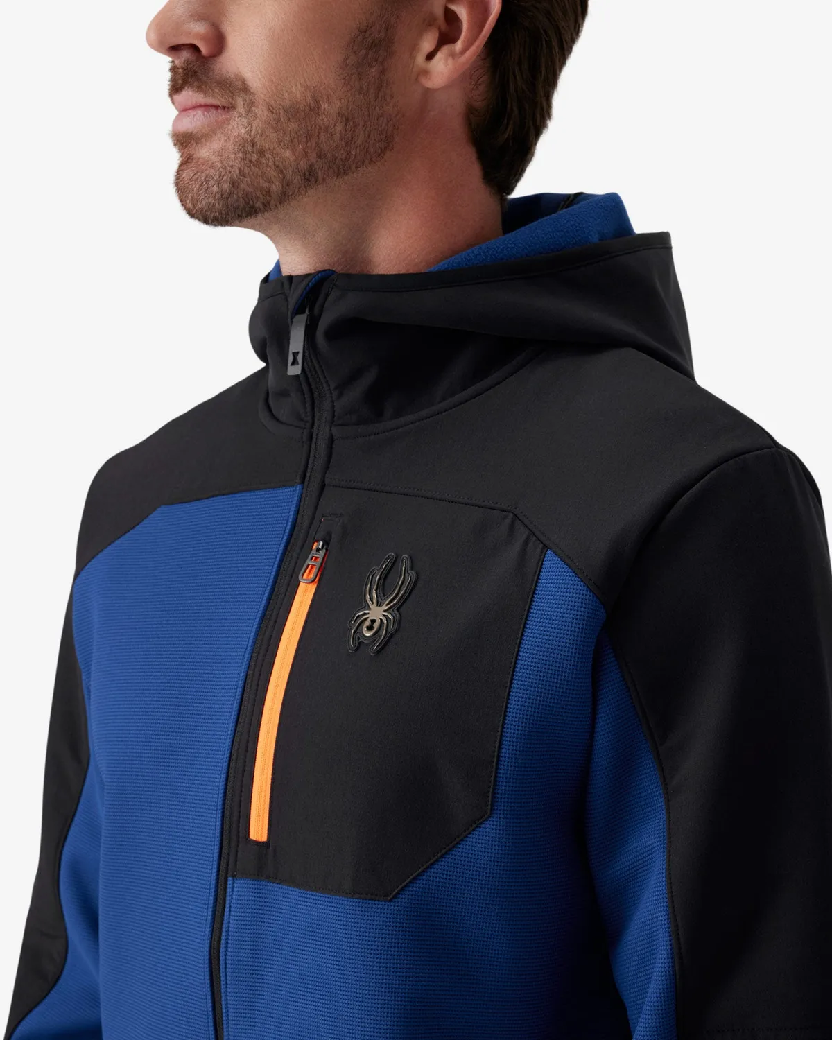 Spyder Web Shellfleece jakke indigo herre hette