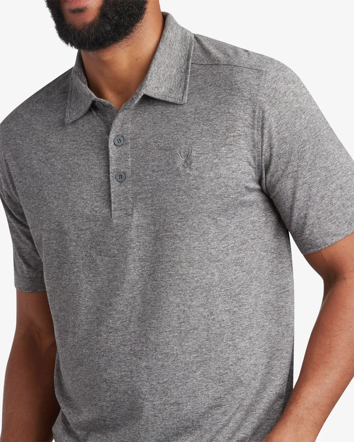 Spyder Jersey Polo pikéskjorte herre charcoal stretch
