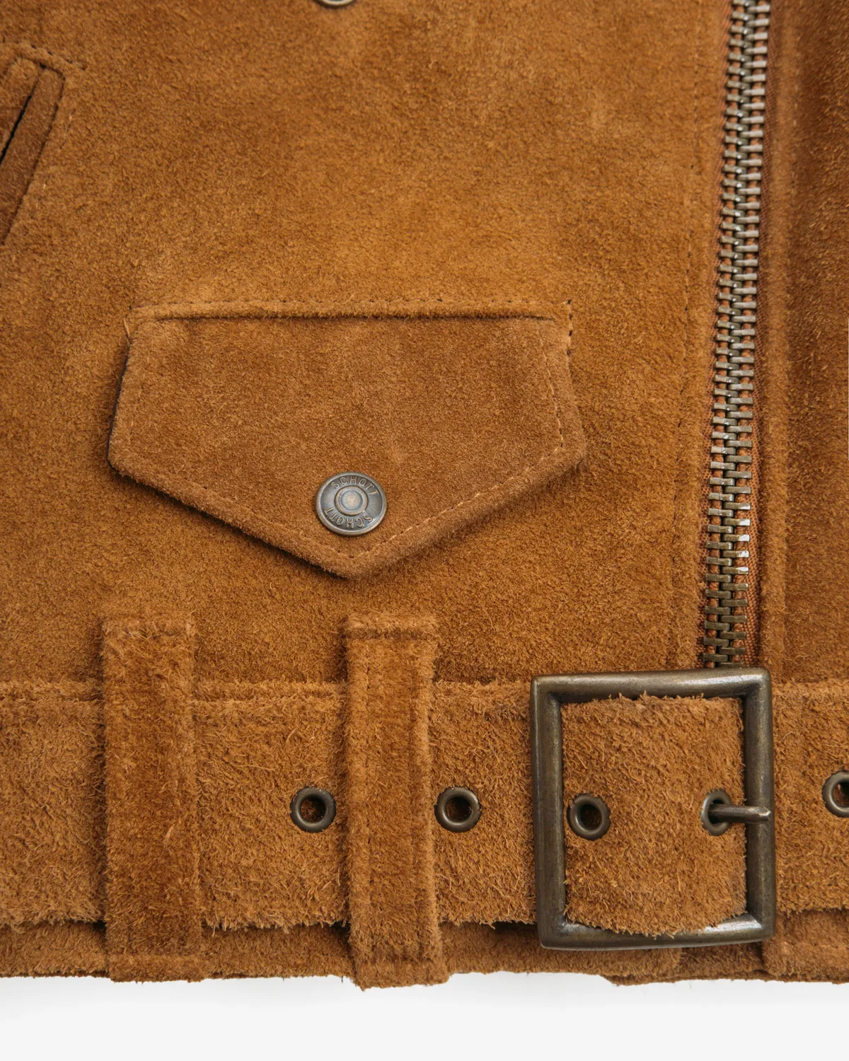 Schott NYC 318W skinnjakke saddle cropped dame