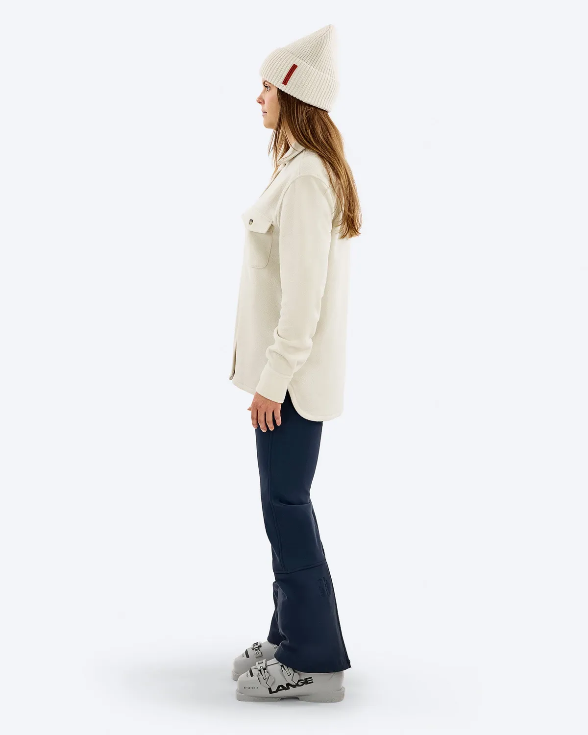 The Mountain Studio G-13 W Micro Fleece skjorte Almond Milk