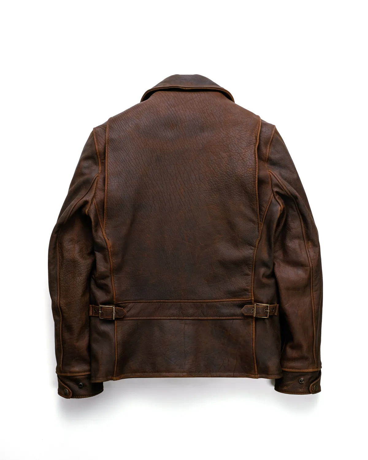 Schott NYC 464 skinnjakke brun bison skjortekrage