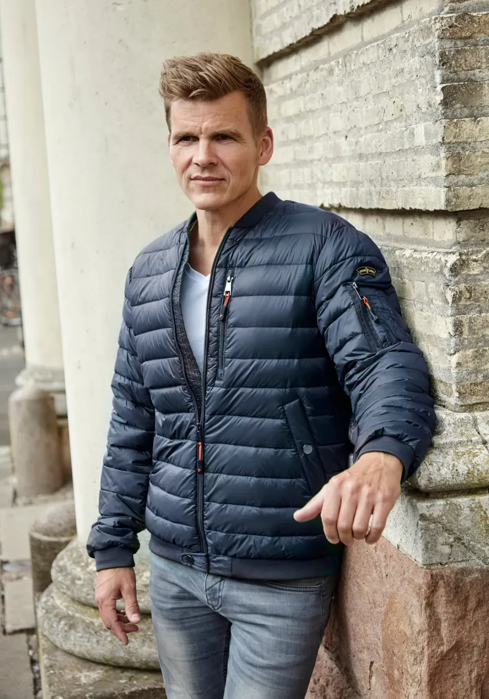 Danwear Windfield Walther dunjakke Navy herre lett
