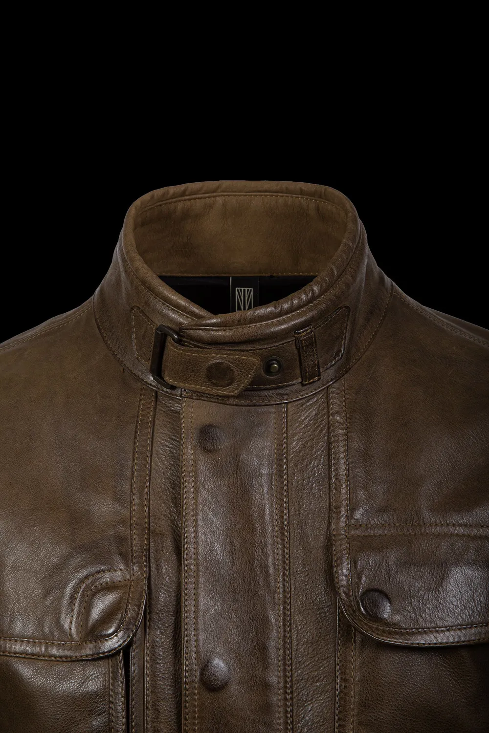 Matchless Kensington motorsykkeljakke brun nubuk