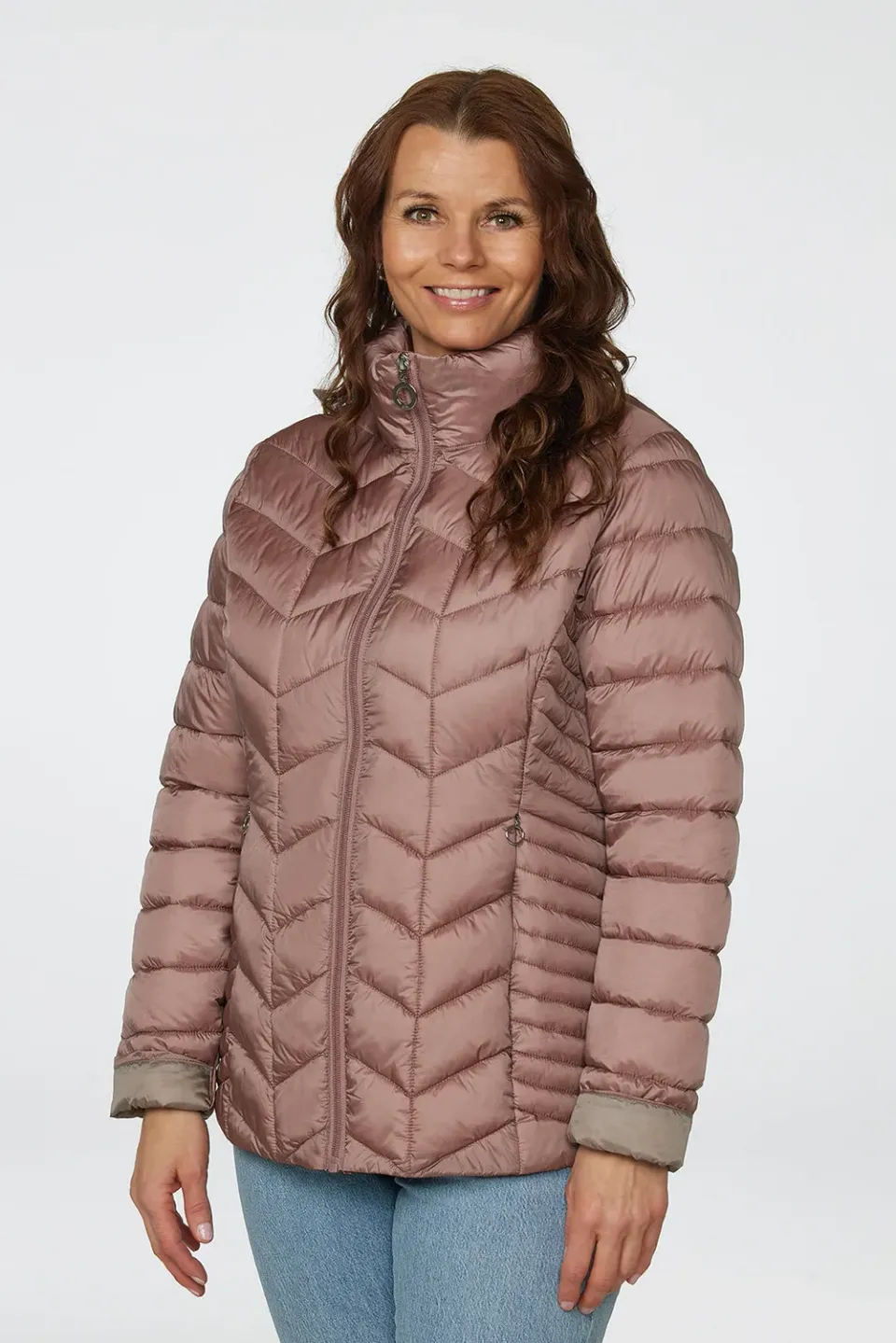 Windfield Gunda dunjakke rose lett