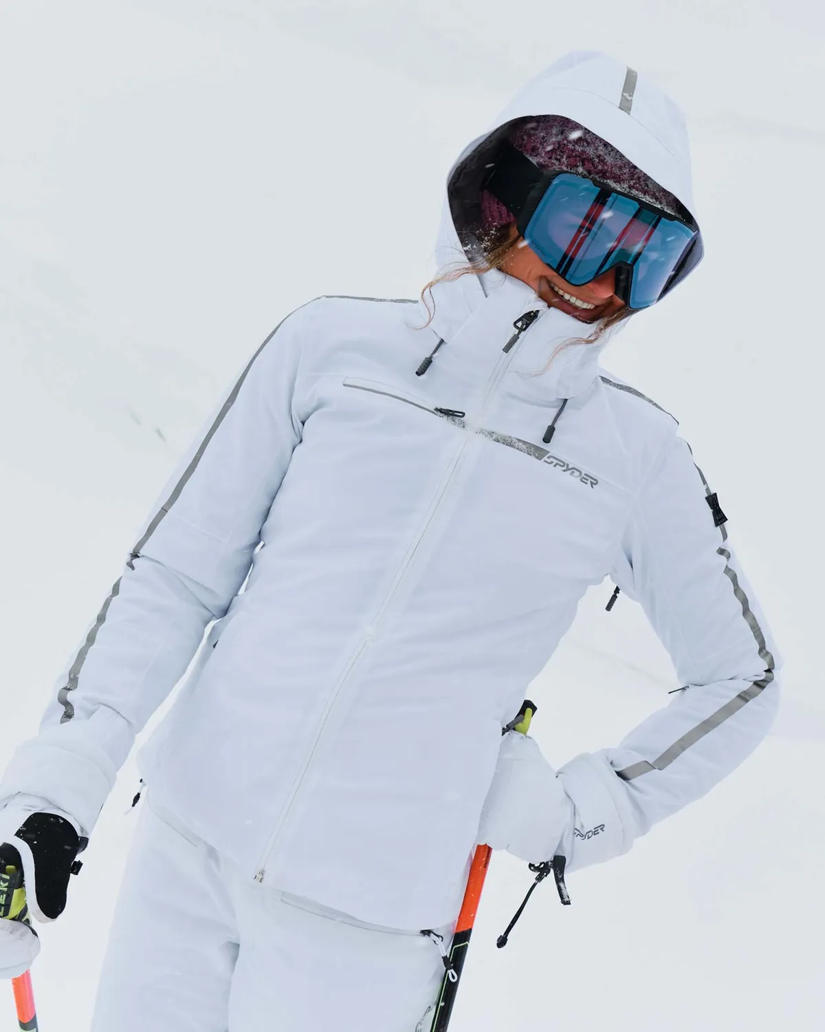 Spyder Titania skijakke dame hvit 30K