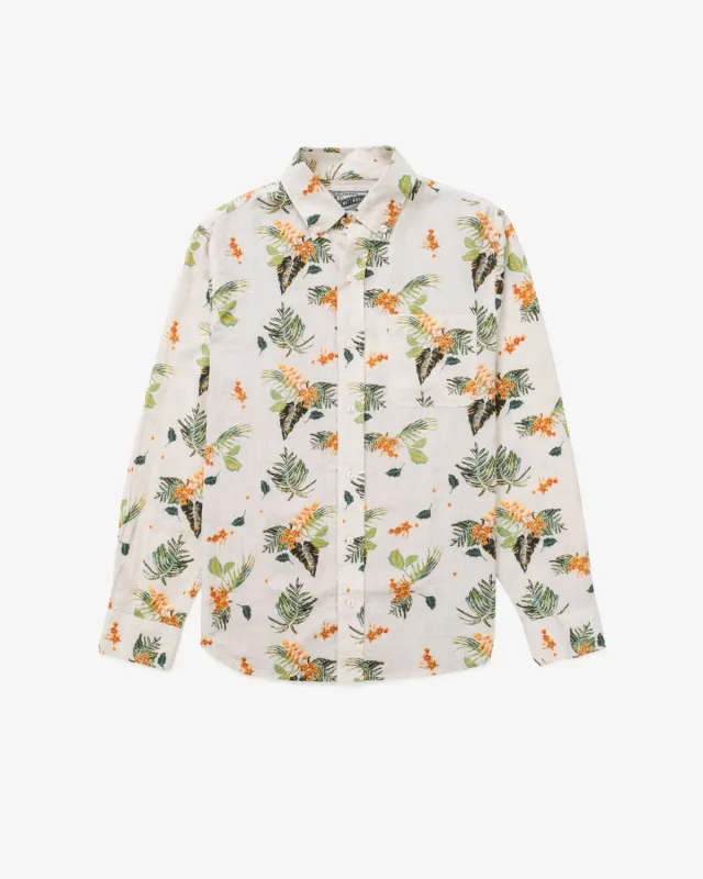 Schott NYC SH2520 skjorte off white linblanding
