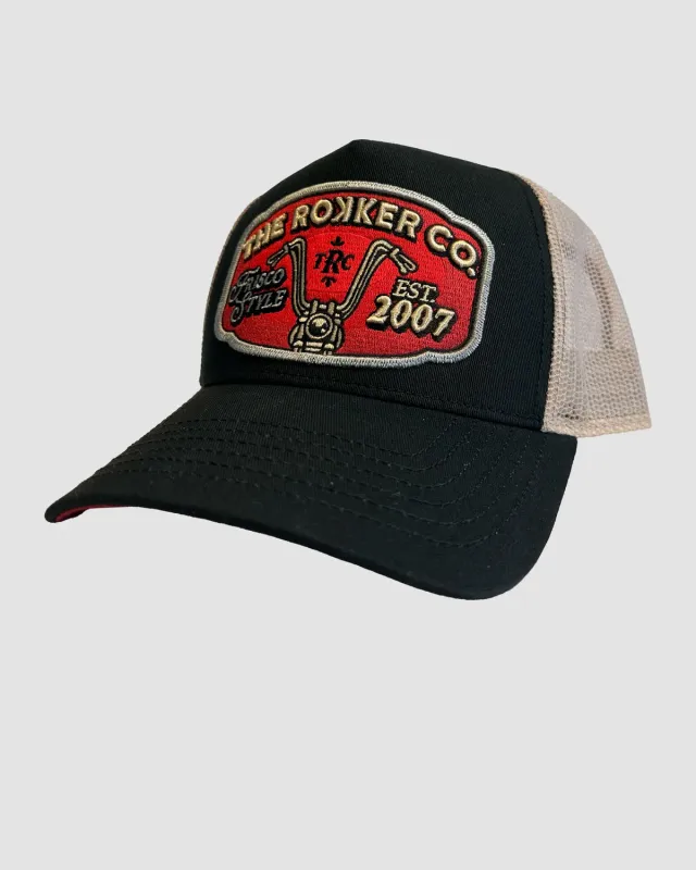 Rokker Ape Trukker caps svart justerbar trucker