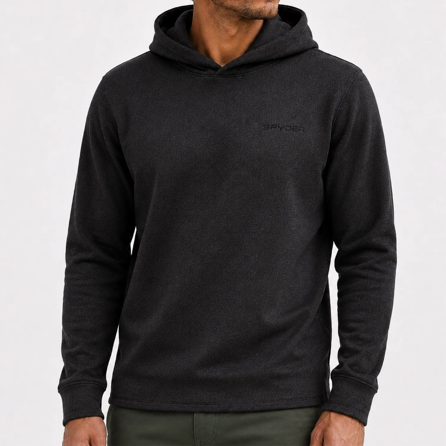 Spyder Corduroy Fleece hettegenser svart varm