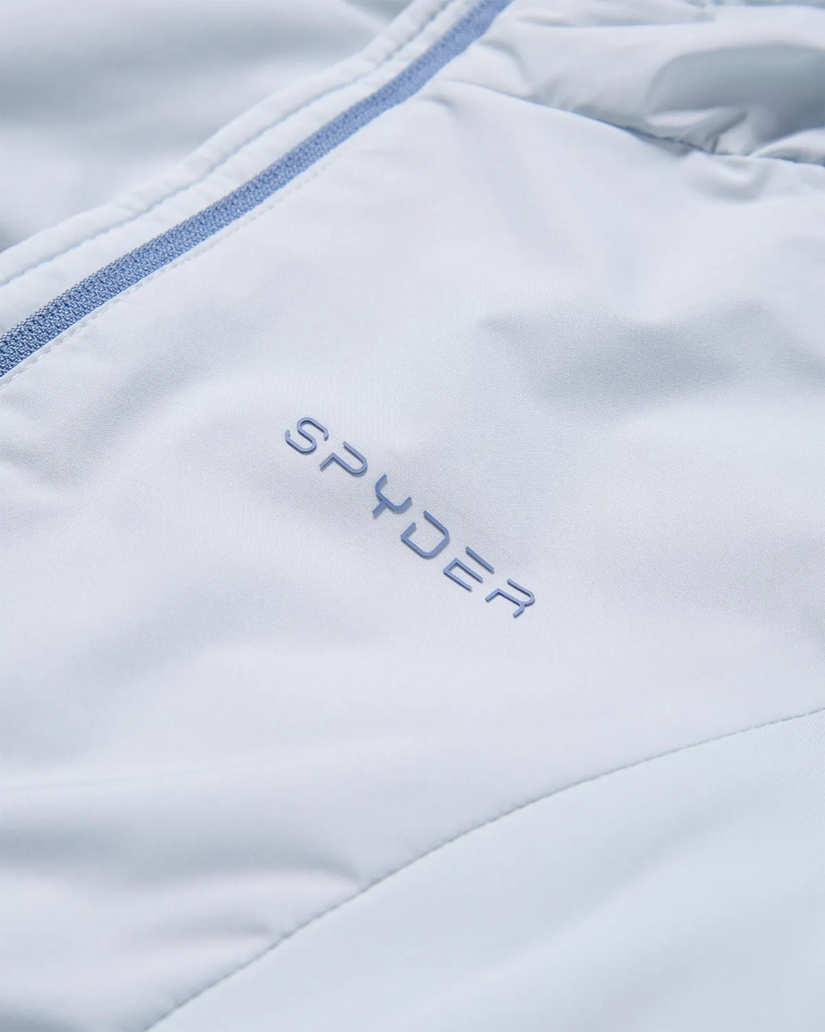 Spyderlite fleecejakke jente ash blue lett isolert
