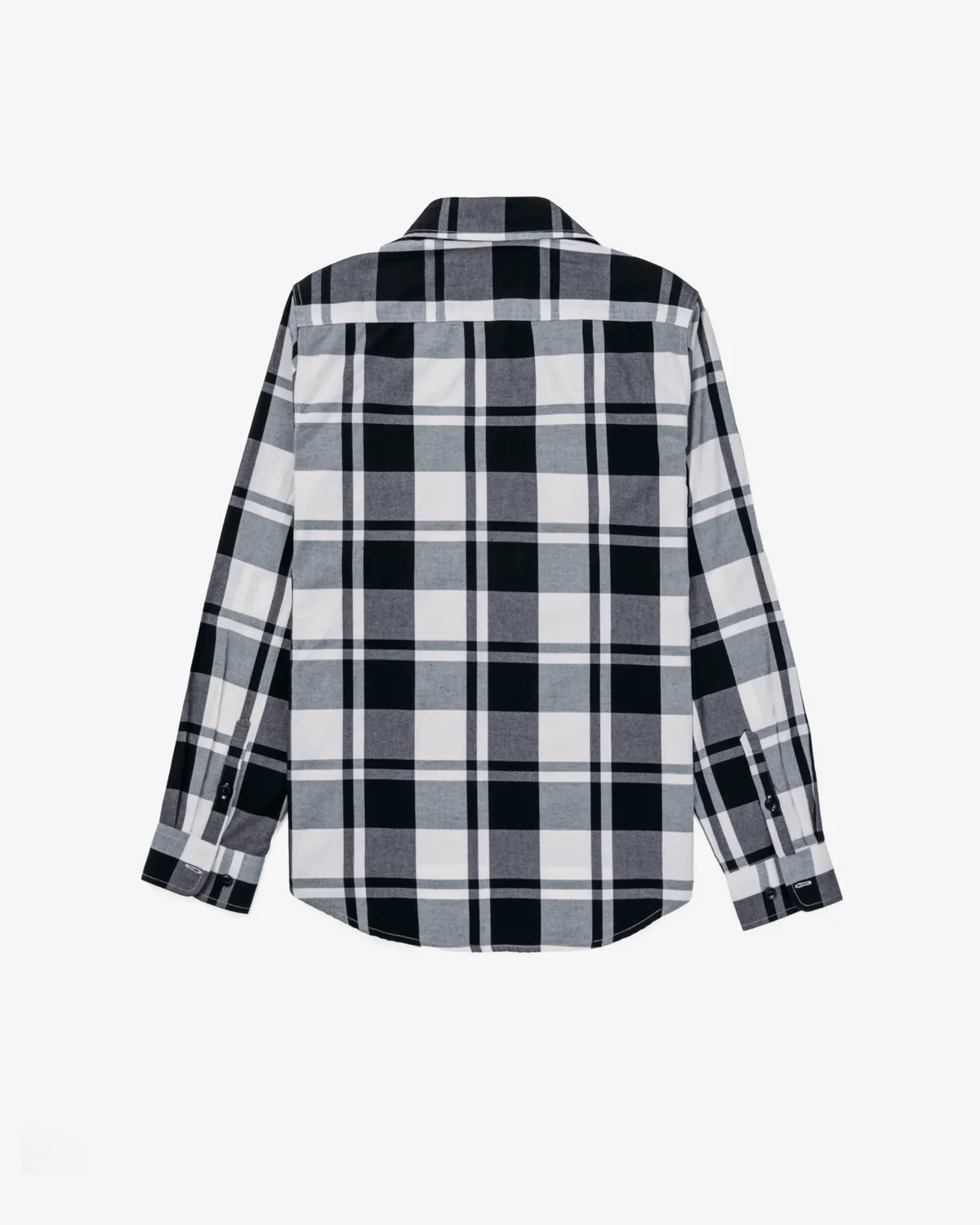 Schott NYC SPSH2 rutet skjorte svart flanell