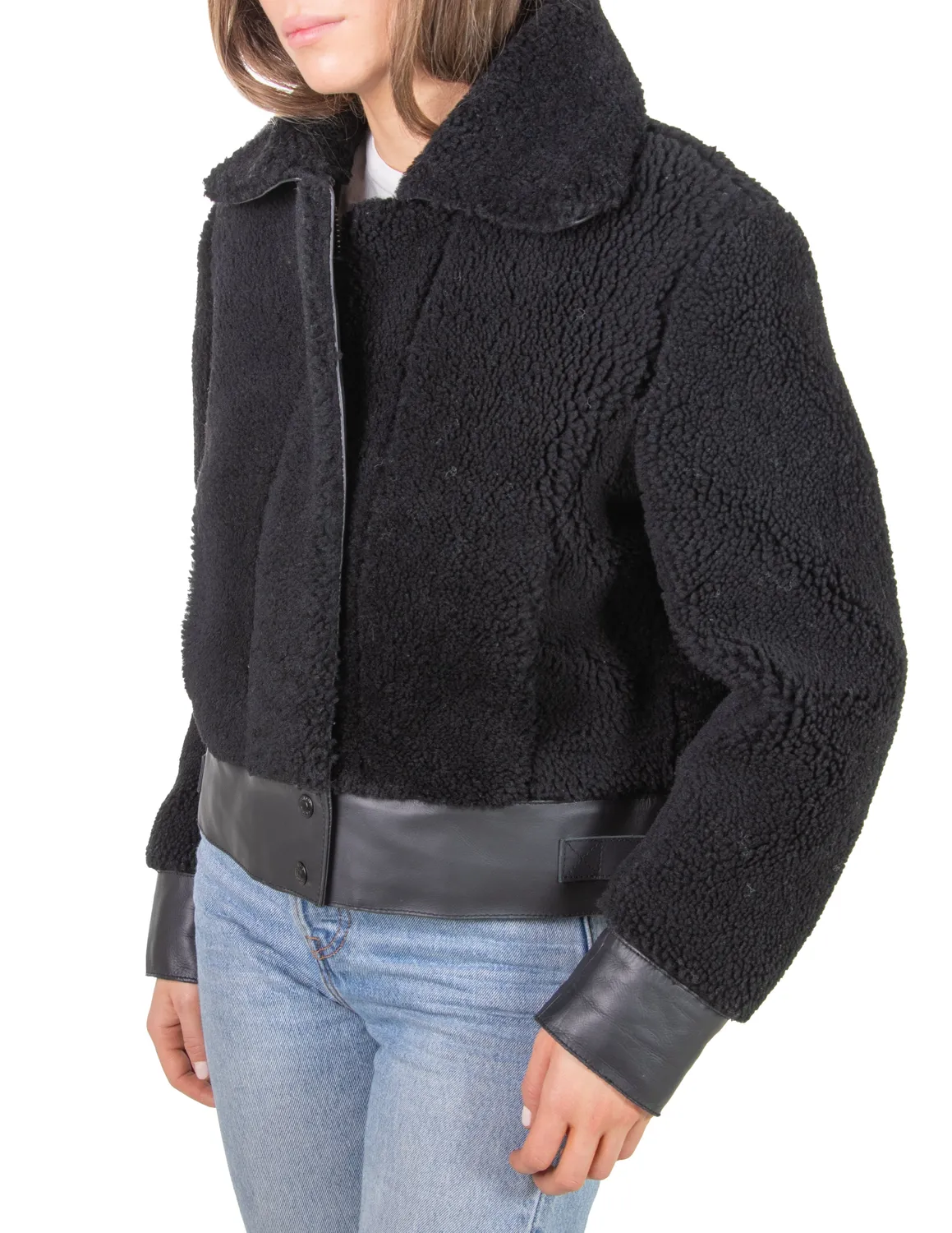 Schott NYC 2125W bomberjakke ebony saueskinn