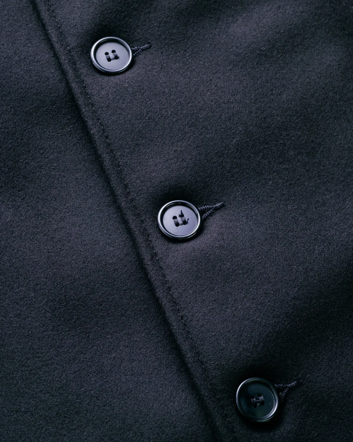Schott NYC 709 ullkåpe navy ullblanding