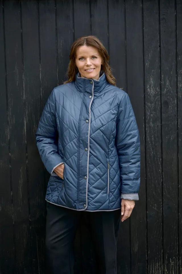 Windfield Danwear Maiken vinterjakke blue vindtett