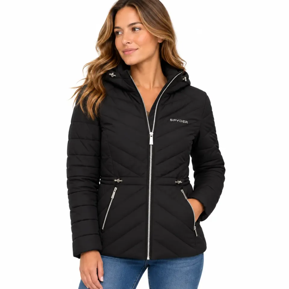 Spyder Packable Puffer boblejakke dame lett