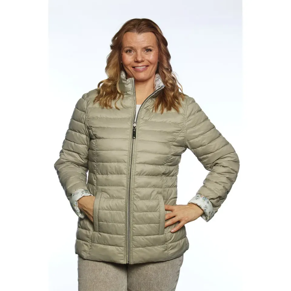 Windfield Idaline dunjakke beige vendbar lett
