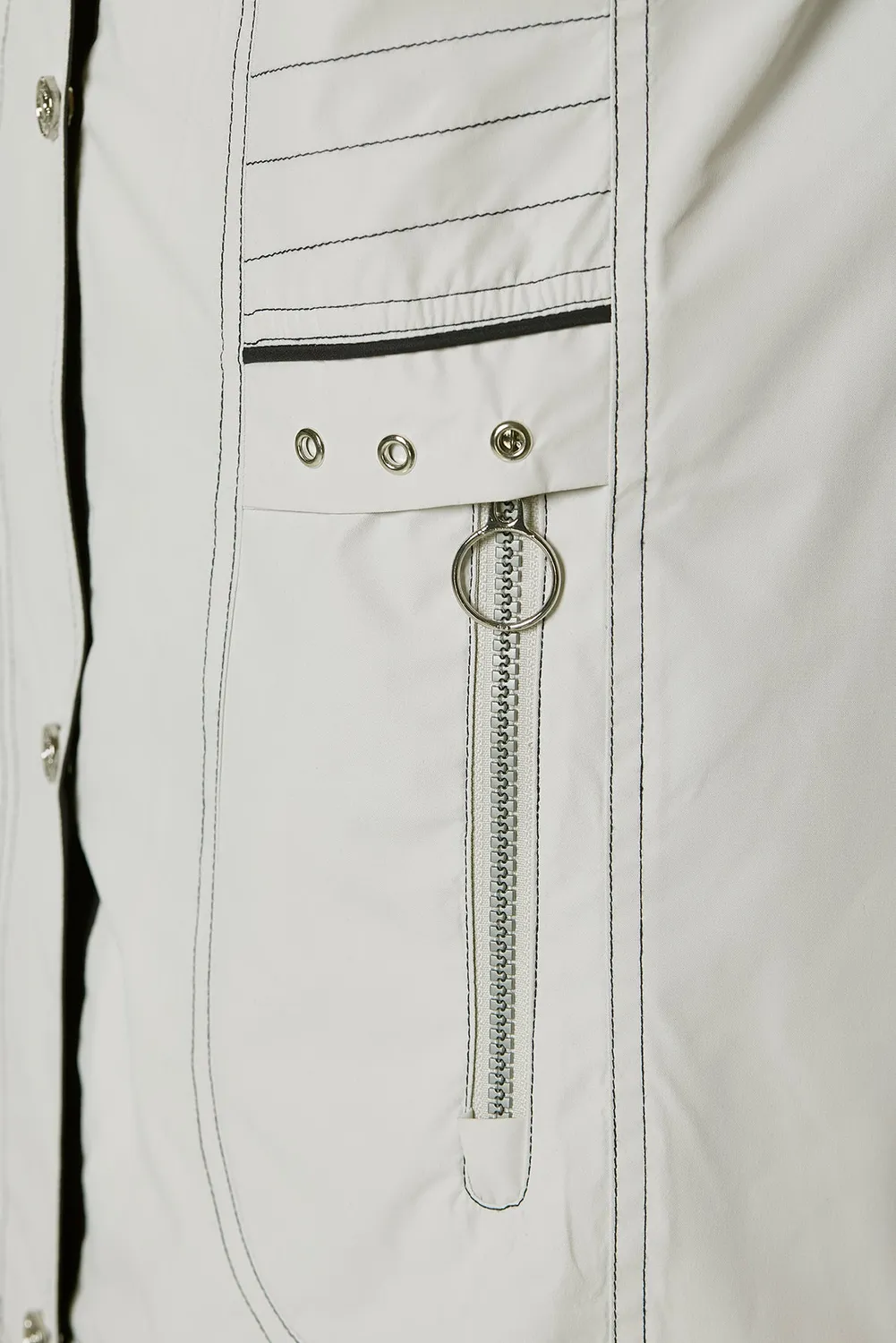 Windfield Bea regnjakke dame offwhite/navy vanntett