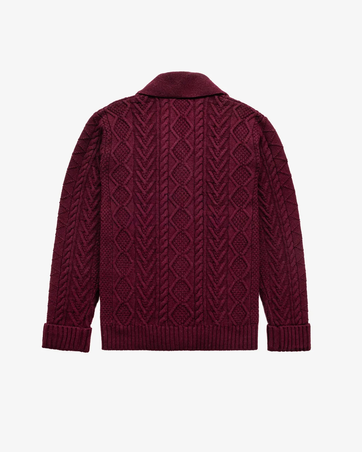 Schott NYC SW2561 cardigan burgunder ullblanding