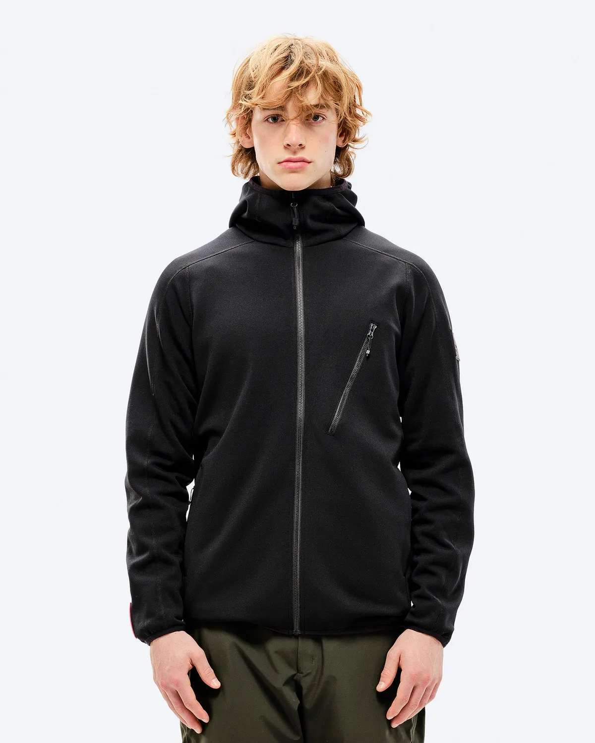 The Mountain Studio M-7 Tech Fleece Hood fleecejakke Black Onyx