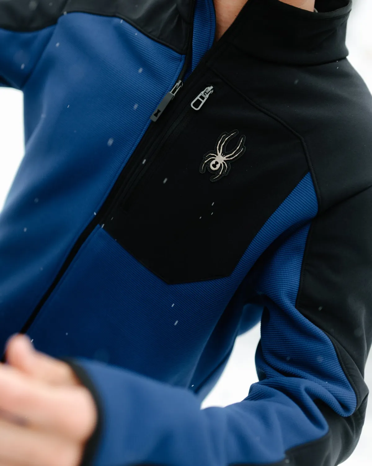 Spyder Web Shellfleece jakke herre indigo vanntett