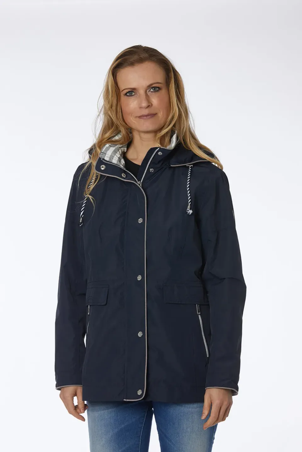 Windfield Bati regnjakke dame marine vanntett