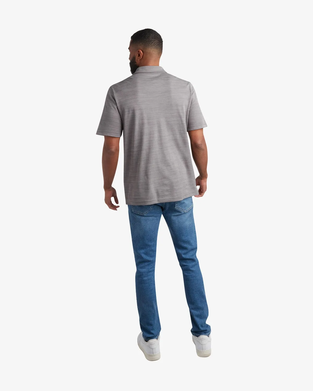 Spyder Tech polo herre heather gray UPF30