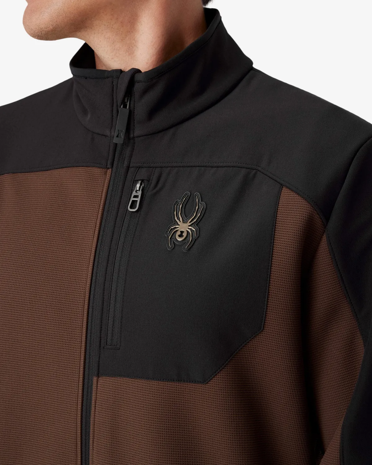 Spyder Web Shellfleece jakke herre mocha 20K