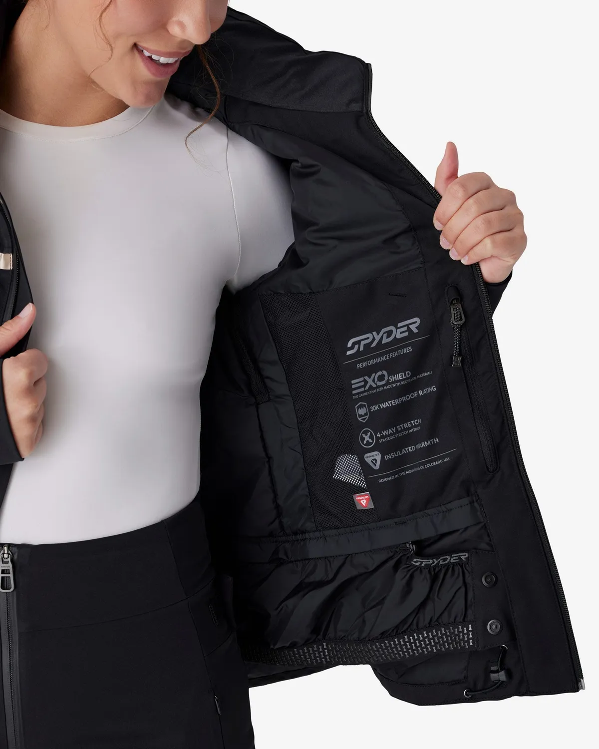 Spyder Titania Jacket skijakke dame svart