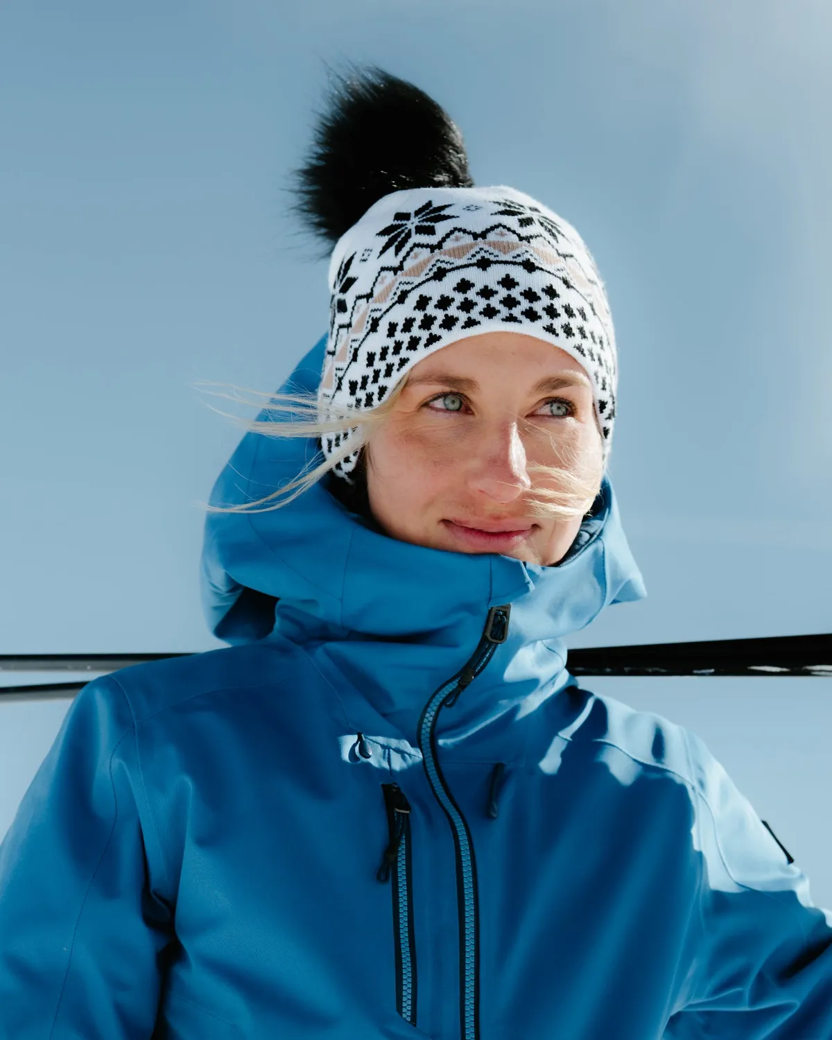 Spyder Mountain damelue hvit med dusk
