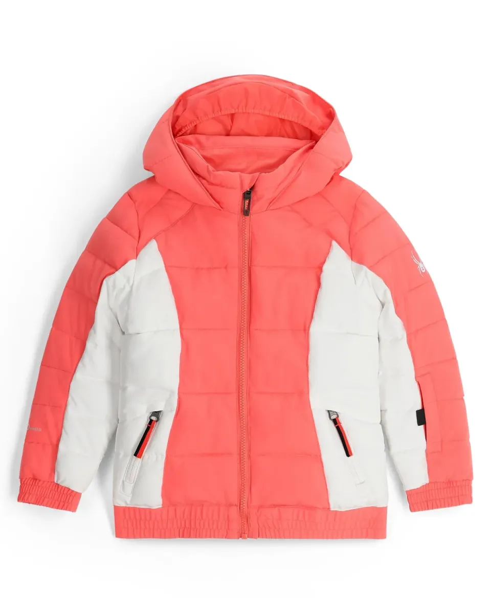 Spyder Zadie barnejakke Coral Haze – isolert