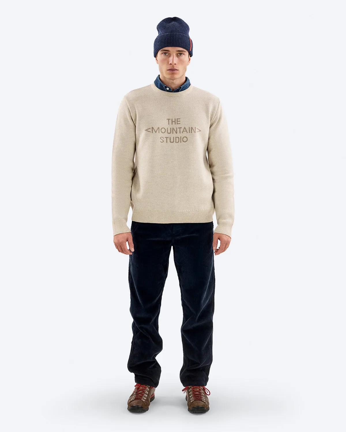 The Mountain Studio J-3 C Mountain Workwear Cord kordbukse Sky Captain