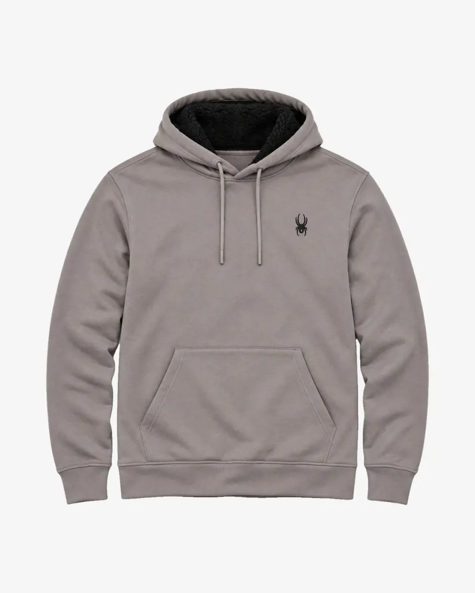 Spyder Sherpa hettegenser steel grey teddyfleece